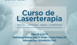 CURSO DE LASERTERAPIA TEM NOVAS DATAS